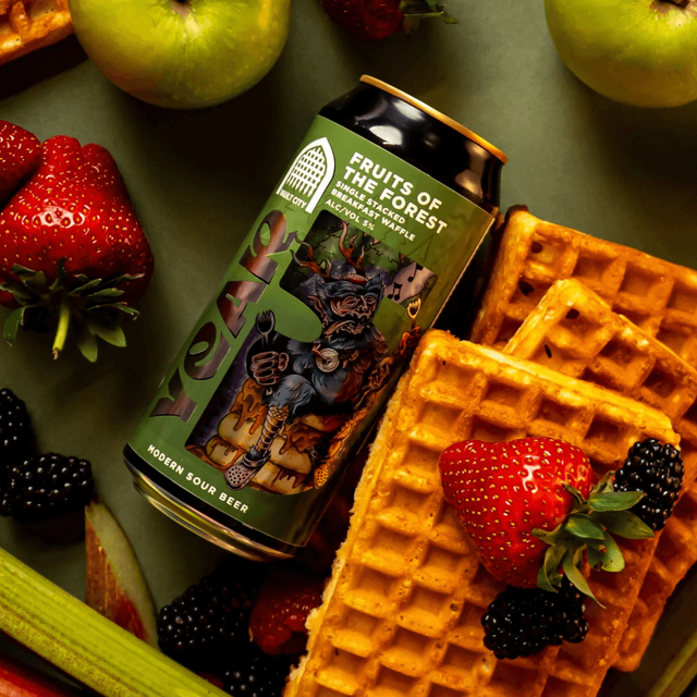 Fruits Of The Forest Single Stacked Breakfast Waffle beer artwork