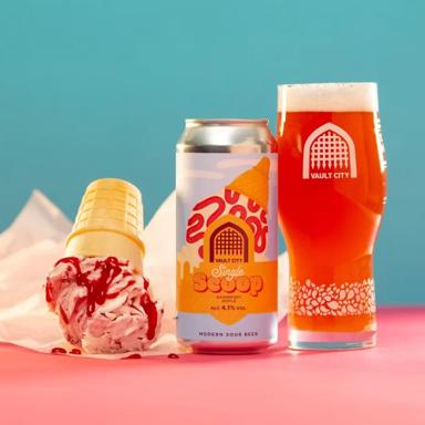 Single Scoop: Raspberry Ripple beer artwork