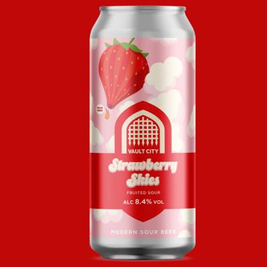 Strawberry Skies beer artwork