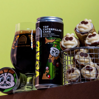 TDF Caterpillar Cake beer artwork