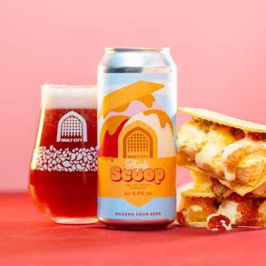 PBJ Ice Cream Sandwich - Triple Scoop beer artwork