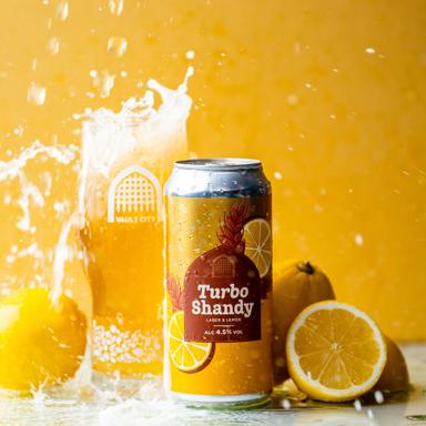 Turbo Shandy beer artwork