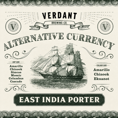 Alternative Currency East India beer artwork
