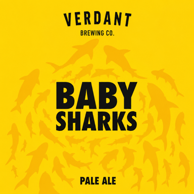 Baby Sharks beer artwork