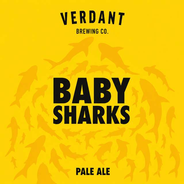Baby Sharks beer artwork