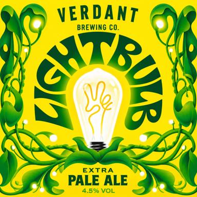 Lightbulb beer artwork