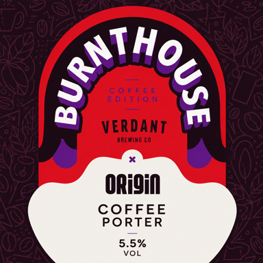 Coffee Burnthouse Coffee beer artwork