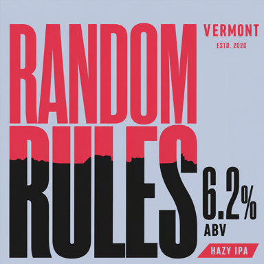 Random Rules beer artwork