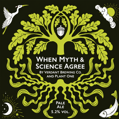 When Myth & Science Agree beer artwork