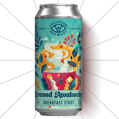 Brewed Awakening beer artwork
