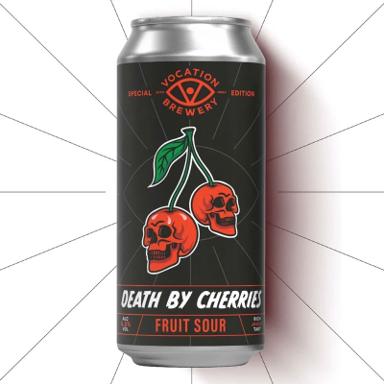 Death By Cherries beer artwork