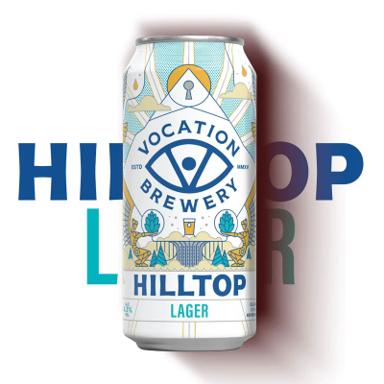 Hilltop Lager beer artwork