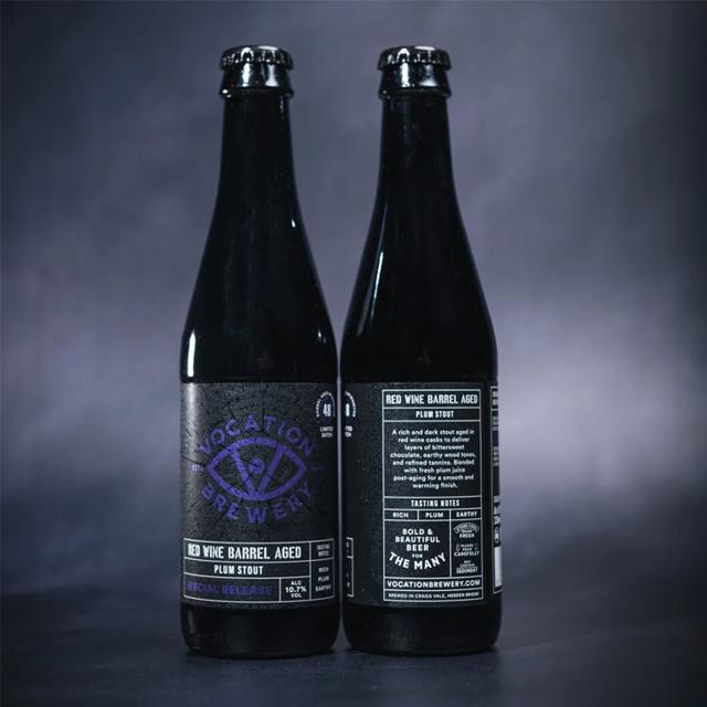 Imperial Plum Stout beer artwork