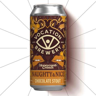 Naughty & Nice Honeycomb Crunch beer artwork