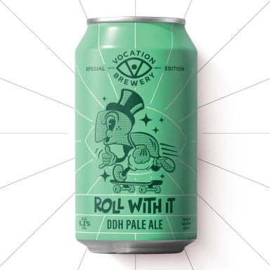 Roll With It beer artwork