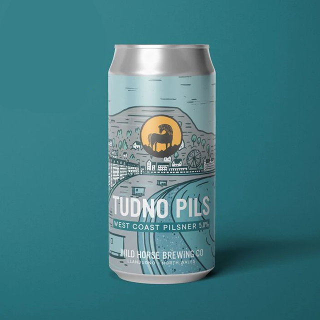 Tudno Pils beer artwork