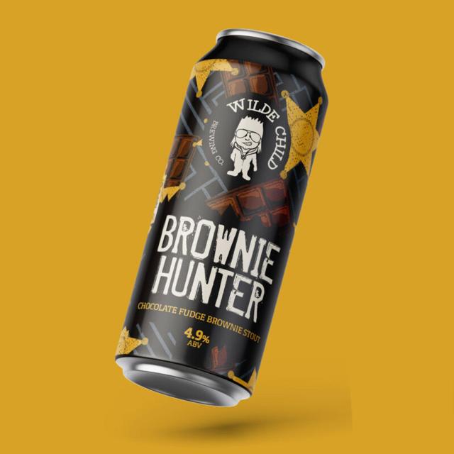 Brownie Hunter beer artwork