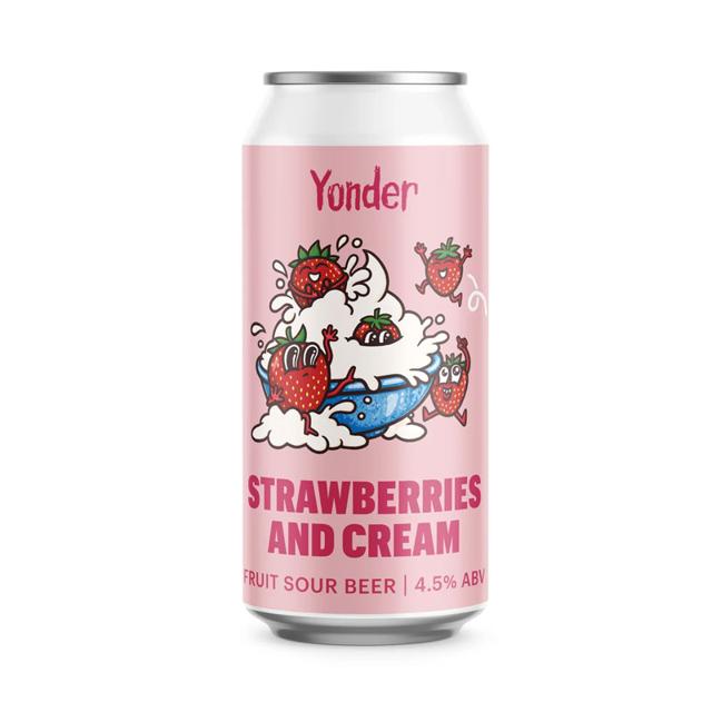 Strawberries & Cream beer artwork