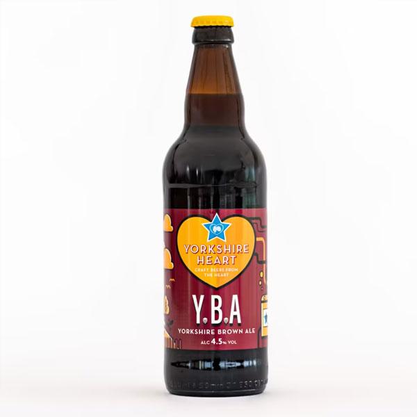 Y.B.A Yorkshire Brown Ale beer artwork