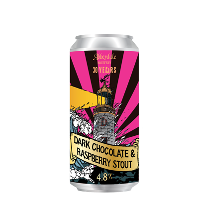 Dark Chocolate & Raspberry Stout can