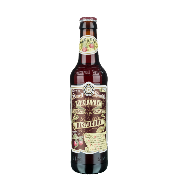 Organic Raspberry Fruit Beer can