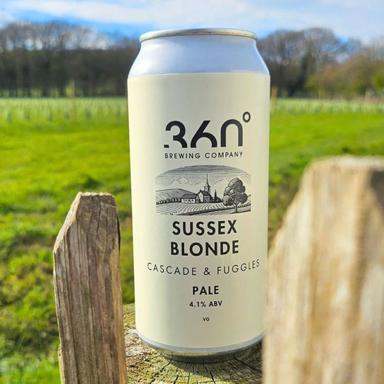 Sussex Blonde beer artwork