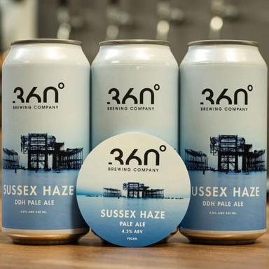 Sussex Haze beer artwork