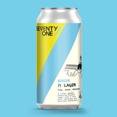 71 Lager beer artwork