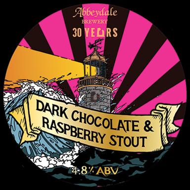 Dark Chocolate & Raspberry Stout beer artwork