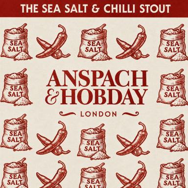 Sea Salt & Chilli Stout beer artwork