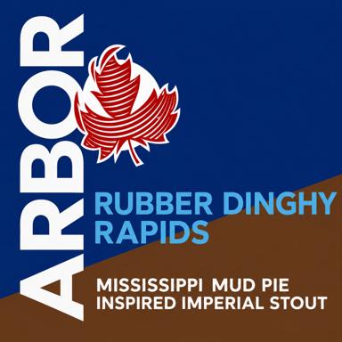 Rubber Dinghy Rapids beer artwork