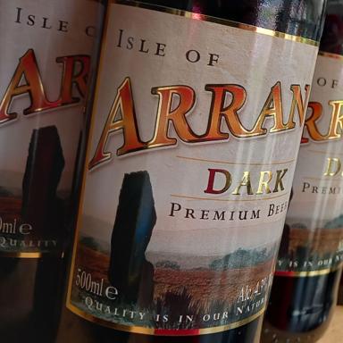 Arran Dark beer artwork