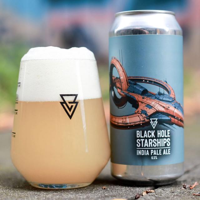Black Hole Starships beer artwork