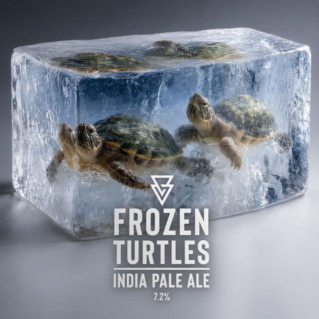 Frozen Turtles beer artwork