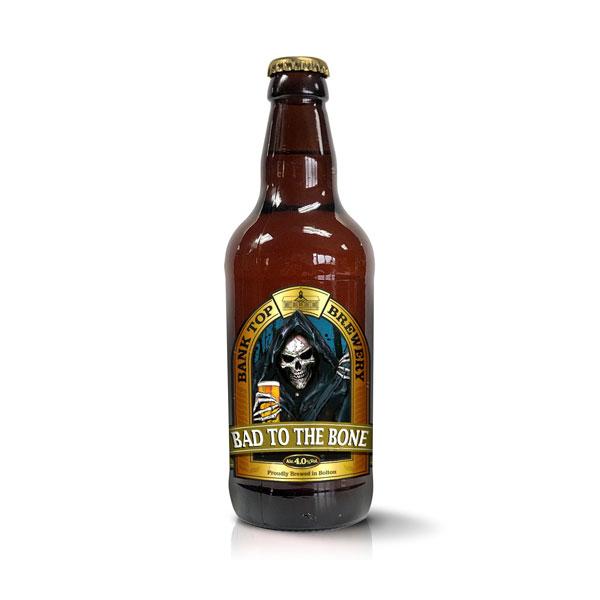 Bad to the Bone beer artwork