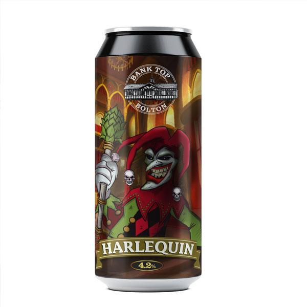 Harlequin beer artwork