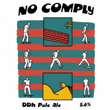No Comply beer artwork