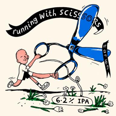 Running With Scissors beer artwork