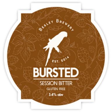 Bursted beer artwork