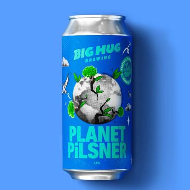 Planet Pilsner beer artwork