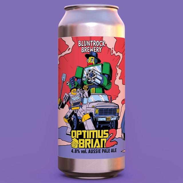 Optimus Brian 2 beer artwork