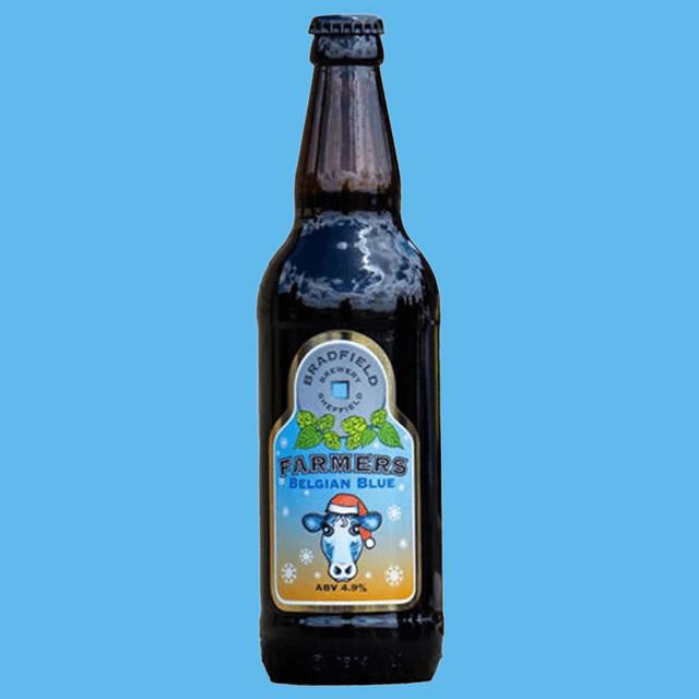 Farmers Belgian Blue beer artwork