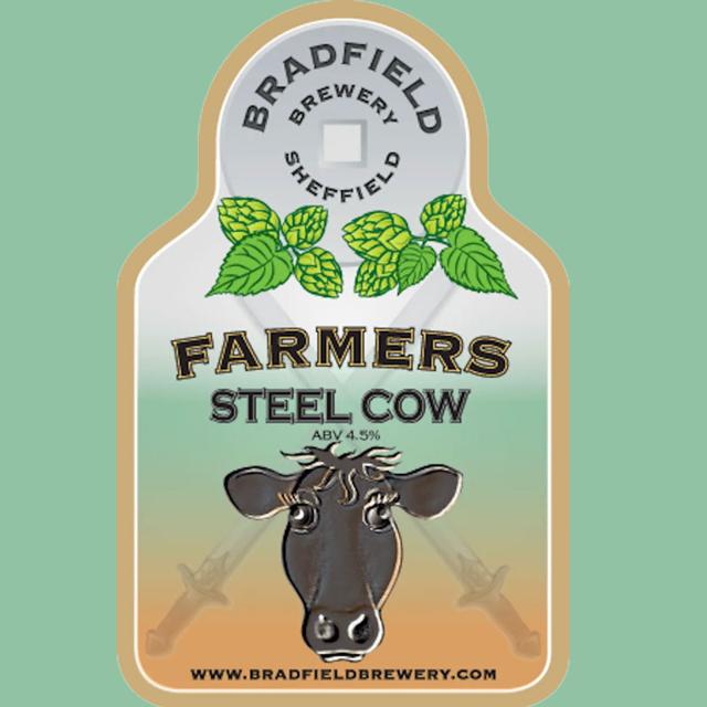 Farmers Steel Cow beer artwork
