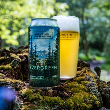 Evergreen beer artwork