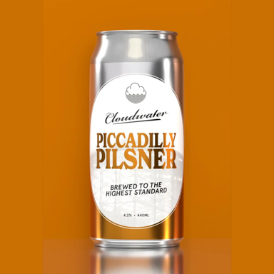 Piccadilly Pilsner beer artwork
