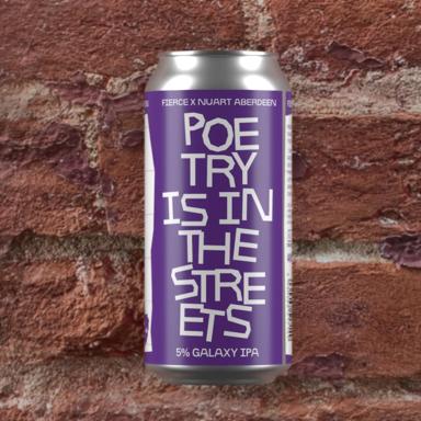 Poetry Is In The Streets beer artwork