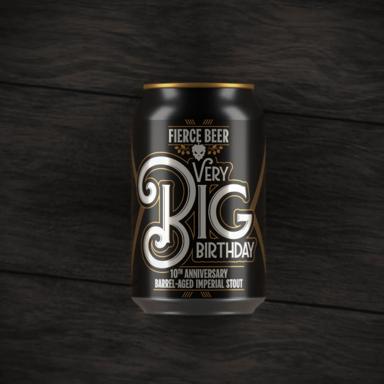 Very Big Birthday 2026 beer artwork
