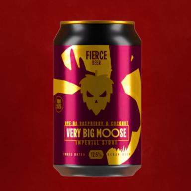 Very Big Moose: Rye BA Raspberry & Coconut (2025) beer artwork