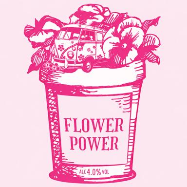 Flower Power beer artwork