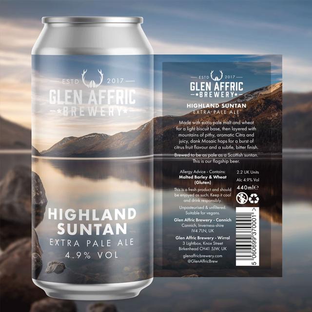 Highland Suntan beer artwork